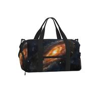 Entemne Space Universe Galaxy Swirl Borsa sportiva da palestra con scomparto per scarpe da donna e uomo borsa da viaggio leggera impermeabile weekend pernottamento bagaglio a mano, Vortice galassia