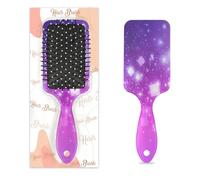Entemne Spazzola per capelli per donne, uomini, ragazze e ragazzi, fantasia viola sfumata, spazzola massaggiante per cuoio capelluto, pettine per capelli asciutti bagnati, districanti, antistatici