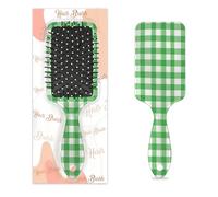 Entemne Spazzola per capelli per donne, uomini, ragazze e ragazzi, verde chiaro, griglia di bufalo, spazzola massaggiante per cuoio capelluto, pettine a cuscino d'aria, pettine per capelli bagnati e