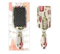 Entemne Spazzola per capelli per donne, uomini, ragazze, ragazzi, frutta, bottiglia di vino, modello per massaggio del cuoio capelluto, pettine a cuscino d'aria, pettine per capelli asciutti bagnati
