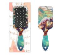 Entemne Spazzola per capelli per donne, uomini, ragazze, ragazzi, tartarughe marine, pittura del cuoio capelluto, spazzola massaggiante a cuscino d'aria, pettine per capelli asciutti bagnati