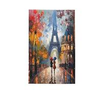 Entemne Strofinaccio da cucina con vista sulla città di Parigi, Torre Eiffel, assorbente a nido d'ape, in microfibra, ad asciugatura rapida, strofinacci per l'inaugurazione della casa, regalo per la