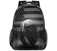 Entemne Zaino per bambini per ragazzi e ragazze, con bandiera degli Stati Uniti, zaino grande per la scuola elementare secondaria secondaria, impermeabile, leggero, per ragazzi, viaggi, escursionismo