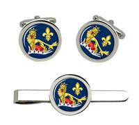 Entente, Leone & Fleur De Lys, Inghilterra E Francia Gemelli E Fermacravatta Set