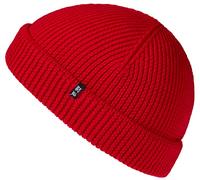 Enter the Complex® Fisherman Beanie, Berretto Uomo e Donna, 100% Lana Merino, a Due Strati, Rosso, Taglia Unica