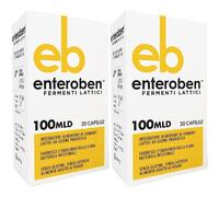 Enteroben 100Mld 20 Capsule Vegetali 2x20 pz Capsule
