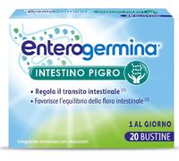 Enterogermina Intestino Pigro Fermenti Lattici, Probiotici, Prebiotici 20 Bustine Integratore Regolarità Intestinale