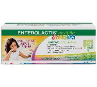 Enterolactis Bevibile Bambini Integratore Fermenti Lattici Vivi e Probiotici 12 Flaconi da 10 ml