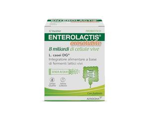 Enterolactis orosolubile 12 bustine gusto vaniglia: innovativo supporto alla flora intestinale