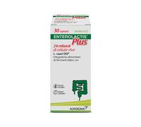 Enterolactis Plus, confezione da 30 capsule: fermenti lattici, probiotici, suppo