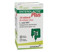 Enterolactis Plus Integratore di Fermenti Lattici Vivi, 15 Capsule