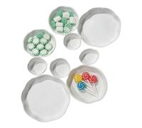 Entertaining Bowl Set - Decorative Food Serving Dishes for Gatherings | Porcelain Kitchenware Collection with Wide Rim Design, Stackable Prep and Presentation Pieces for Soups Salads Desserts