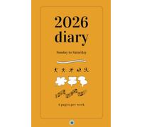 Entertainment themed Sunday to Saturday 2026 Diary: 4 pages per week ~ 256 pages ~ A5 paperback size