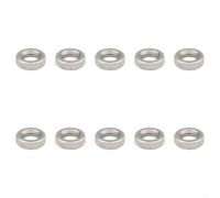 Entgoinggo 10 pezzi in lega, per dado valvola di bloccaggio, per anello, per, per 6V1 e, per valvole americane 8V1, per dadi di bloccaggio sicuri in argento resistente alla ruggine (A)