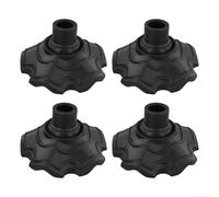 Entgoinggo 4 piedini per sedia da campeggio, antiscivolo, anti-trappola, per mobili da esterno, protezioni in plastica che affondano nel terreno sull'erba (15 mm)