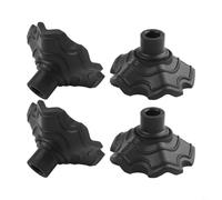 Entgoinggo 4 piedini per sedia da campeggio, antiscivolo, anti-trappola, per mobili da esterno, protezioni in plastica che affondano nel terreno sull'erba (13 mm)
