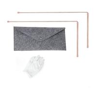 Entgoinggo 99,9% Rod Metal Detector Rod del rivelatore di rame per l'indagine sulle fonti d'acqua e gli strumenti di caccia al tesoro (E)