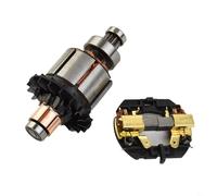 Entgoinggo Armatura del motore di ricambio e supporto per spazzola di carbone per trapano a percussione SDS da 18 V DCH243 DCH253 DCH143 DCD931 DCD936 Kit di riparazione per utensili elettrici