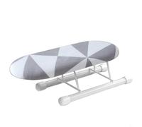 Entgoinggo Asse da stiro mini con maniche, per polsini e collari, supporto da tavolo pieghevole portatile, con copertura in cotone resistente al calore, gambe antiscivolo, per uso domestico e in