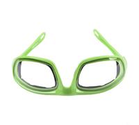Entgoinggo Bicchieri da cipolla anti-strappo, con guarnizione in schiuma e lenti anti appannamento, per tagliare a cubetti senza piangere, unisex, sicurezza in cucina con custodia (verde)