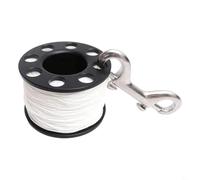 Entgoinggo Bobina da dito per immersioni subacquee con doppio gancio a scatto, bobina compatta in nylon per attrezzatura di sicurezza subacquea per naufragi di caverne Tech Immersione Attrezzatura di