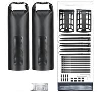 Entgoinggo Borsa impermeabile per forcella da 5 litri, con supporto sicuro a tre punti per bici da strada, mountain bike, tour, avventure quotidiane (E)