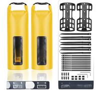 Entgoinggo Borsa impermeabile per forcella da 5 litri, con supporto sicuro a tre punti per bici da strada, mountain bike, tour, avventure quotidiane (A)