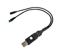 Entgoinggo Cavo di programmazione USB BAFANG per motori di azionamento M400 M500 M620, adattatore CAN Bus per regolare le dimensioni delle ruote e rimuovere il limite di velocità sulle bici elettriche