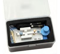 Entgoinggo Chiave a pagaia con codice Morse, in ABS leggero e lega di alluminio, con contatti in acciaio inox, per funzionamento a onde corte (blu)