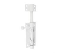 Entgoinggo Chiavistello di sicurezza in acciaio inox resistente, per porte in legno ispessito e solido, design con fibbia di sicurezza notturna per la casa (bianco)
