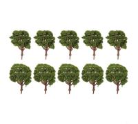Entgoinggo Confezione da 10 alberi ferroviari in scala HO, per layout diorama e paesaggio, accessori per vegetazione artificiale, per set di treni, tavoli di sabbia, espositori di architettura