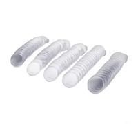 Entgoinggo Confezione da 100 capsule trasparenti rotonde per monete, con, per apertura a mezzaluna, per conservare e proteggere collezioni di valore e contenitori in plastica riutilizzabili