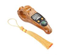 Entgoinggo Contatore elettronico a mano con display LCD, contatore digitale portatile 99.999 count, per meditazione, preghiera, yoga, sollievo dallo stress (legno)