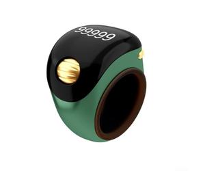 Entgoinggo Conteggio intelligente delle perline per anello con display a LED per preghiera, meditazione e lavoro a maglia, contatore digitale per rosario e tracciamento delle file, materiale ABS