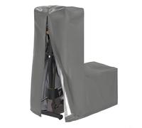 Entgoinggo Copertura per macchina ellittica Oxford 420D, custodia protettiva antipolvere per ellittica, resistente all'usura, con custodia, per interni ed esterni (181 x 74 x 165 cm, grigio)