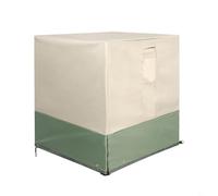 Entgoinggo Copertura per unità esterna AC 600D, resistente, per unità esterne, impermeabile, antivento, resistente ai raggi UV, con cinghie e fibbie regolabili (96,5 x 96,5 x 101,6 cm)