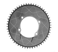 Entgoinggo Corona singola chiusa BCD110 mm 4 bulloni per bici da strada 105 105 R7000 per Ultegra R8000 per Dura R9100 R9200 per GRX RX810 in lega CNC anti goccia (52T)