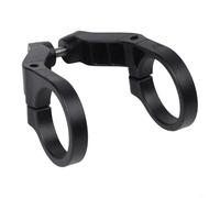Entgoinggo Ebike - Supporto per fanale anteriore regolabile per manubrio da 318 mm, con anelli in gomma per bicicletta (confezione da 1)