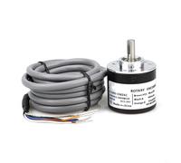 Entgoinggo Encoder rotativo incrementale E6B2-CWZ6C con albero in acciaio inossidabile e involucro metallico NPN Push Pull Output per automazione industriale e sistemi di controllo del motore (100P/R