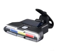 Entgoinggo Fanale posteriore a energia solare, con telecomando wireless multi-modalità, luce di sicurezza posteriore a LED, per ciclismo in caso di pioggia e guida notturna (C)