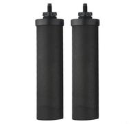 Entgoinggo Filtro dell'acqua a carbone attivo certificato NSF per campeggio ed escursionismo, purificazione efficiente, rimuove sedimenti e metalli pesanti, confezione da 2