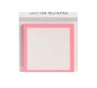 Entgoinggo Foglietti adesivi, 7,6 x 7,6 cm, glitterati, trasparenti, autoadesivi, per scrivere messaggi promemoria (3 set)