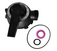 Entgoinggo Gruppo di copertura 77704-0104 per valvole per piscina Sta-Rite WC112-148/A WC112-147 con guarnizione O-ring Raw Tape in plastica nera