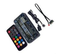 Entgoinggo Hub ventola RGB con telecomando ARGB wireless 10+2 per illuminazione case PC interfaccia a 6 pin musica e controllo della scheda madre per desktop da gioco (non illuminato)