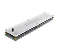 Entgoinggo Indicatore di spettro musicale con equalizzatore DSP livello audio display a LED VU Meter alimentato USB analizzatore a doppio canale per studio domestico e audio auto (con per DSP)
