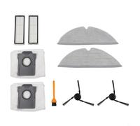 Entgoinggo Kit di accessori di ricambio per robot aspirapolvere Dreame D20 ProPlus con spazzole laterali, panni mocio, filtri e sacchetti per la polvere, parti facili da installare per la pulizia