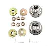 Entgoinggo Kit di ricambi per tosaerba e decespugliatore, 14 pezzi, in metallo, con coperture di protezione, piastre e dadi M10, compatibili con e per