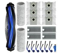 Entgoinggo Kit di ricambio per Yeedi per M14 per Plus Robot Aspirapolvere Spazzola Principale Rullo Mop Filtri HEPA Spazzole Laterali E Sacchetti di Polvere Set di Accessori Per La Pulizia Dei Capelli