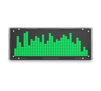 Entgoinggo Kit fai da te per analizzatore di spettro a LED, 32 bit, scheda di visualizzazione per frequenza audio stereo con algoritmo FFT modulo di luce per progetti di saldatura (bianco)