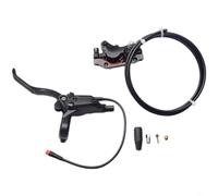 Entgoinggo Kit freno a disco idraulico per bici elettrica e scooter elettrico, leva di sicurezza e pinza con connettore a 2 pin, design sigillato in lega di alluminio per XOD (freno anteriore sinistro